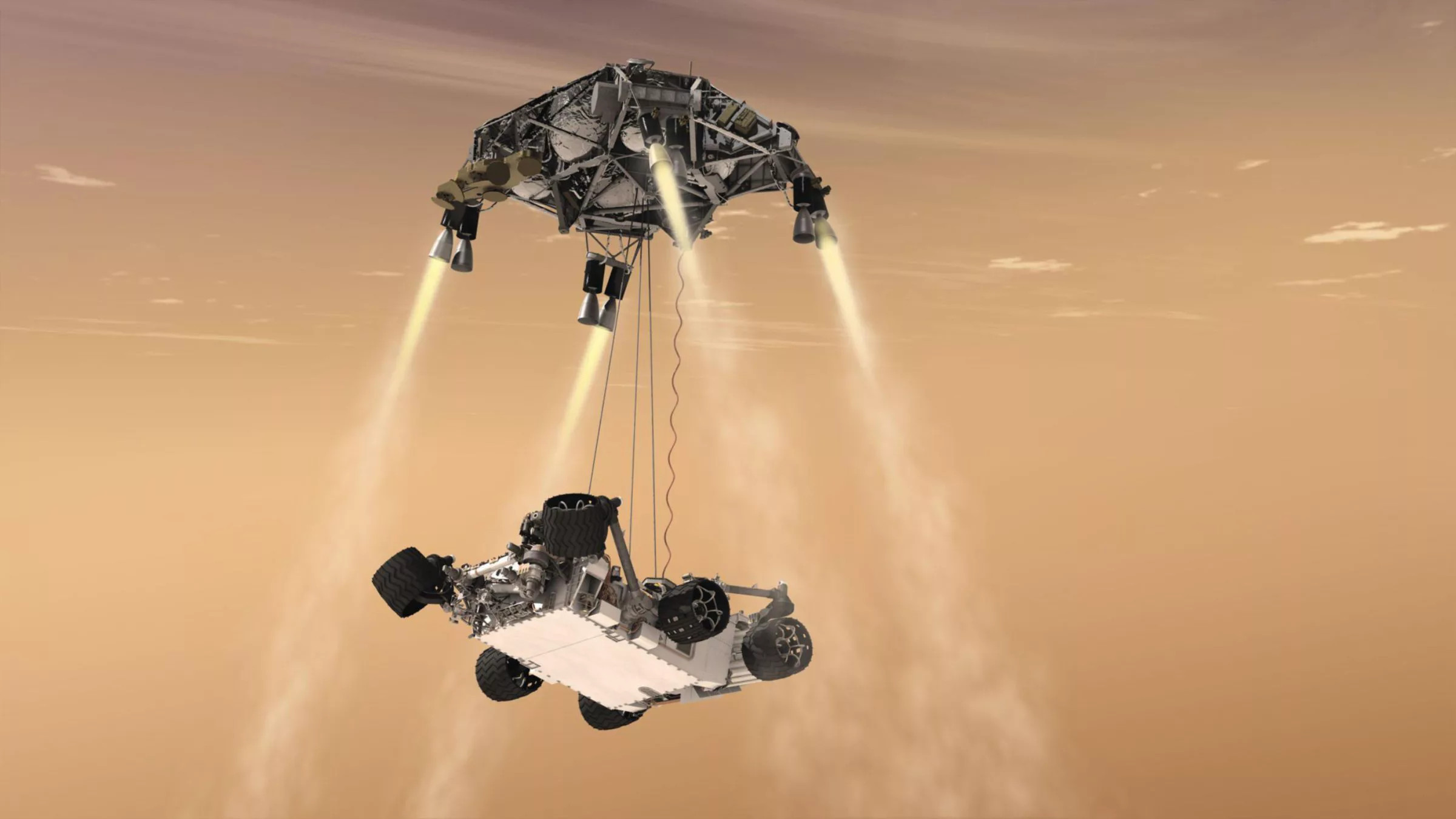 Curiosity’s skycrane maneuver