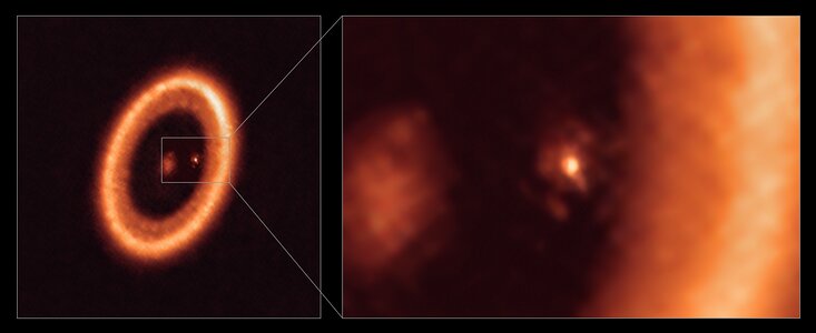 Astronomers make first clear detection of a moon-forming disc around an exoplanet