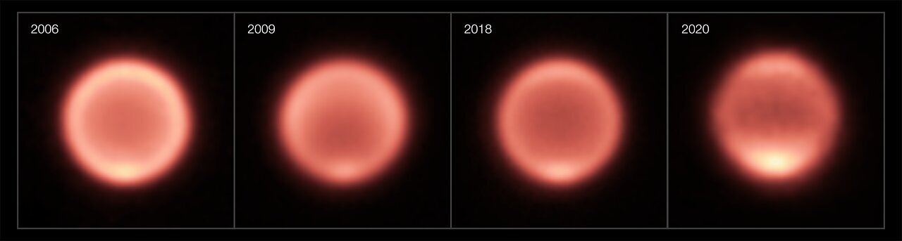 Astronomers capture surprising changes in Neptune’s temperatures